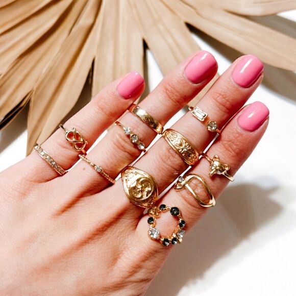 boho ring set A178 - Picture 2 of 3